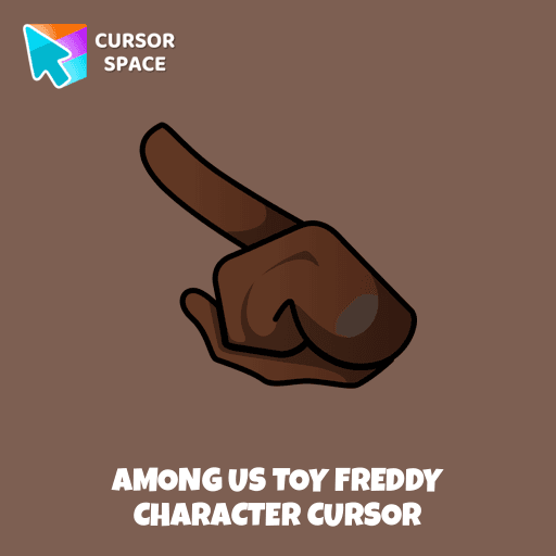 Among Us Toy Freddy Character cursor arrow cursor